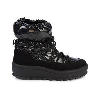 Pajar Women's Black Tidy Crystal Faux Fur-lined Winter Boots